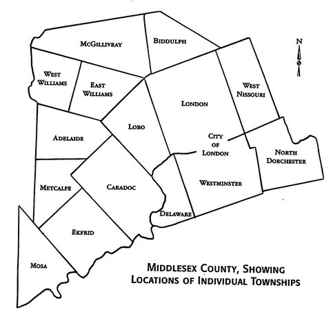 Map of Historic Middlesex County